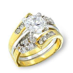  1.25ct Engagement Ring w/ Wedding Ring Guard size 8 