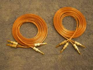 High End Speaker Wire 10 foot pair audiophile Nakamichi gold banana 