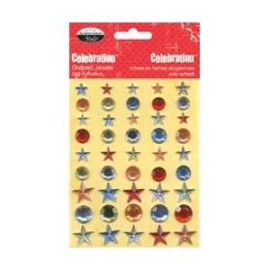 Paper Company Celebration Shaped Self Adhesive Jewels Assorted Round 