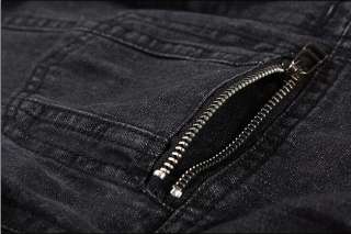 Mens Slim Fit Trendy Causal Jeans Denim Jacket Blazer  