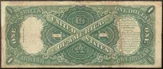 LARGE 1917 $1 DOLLAR BILL UNITED STATES LEGAL TENDER RED SEAL NOTE Fr 