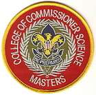 BOY CUB EAGLE SCOUT Masters of Commissioner Science Emblem