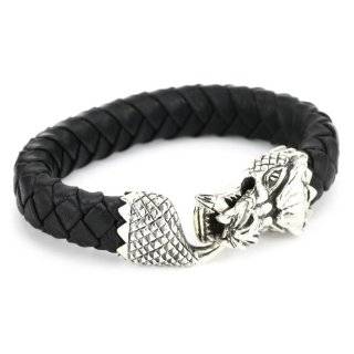  Sterling Silver Rattlesnake Bracelet for Men Jewelry