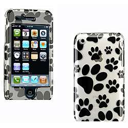iPhone 3G/ 3GS Crystal Dog Paws White Case  