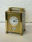 vintage miniature french brass time alarm carriage clock working fixer
