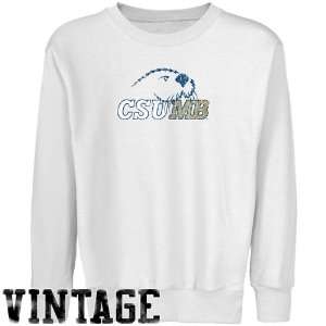 NCAA Cal State Monterey Bay Otters Youth White Distressed Logo Vintage 