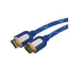 INSTEN 25 foot M/ M High Speed Mesh Blue HDMI Cable  
