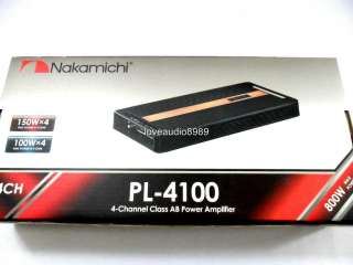 New 2011 Nakamichi PL 4100 4 Channel AB Amplifier 800W  