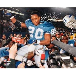  Barry Sanders Signed Lions Carried Off Field 16x20 Sports 