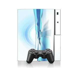  Abstract Light Blue Design PS3 Playstation 3 Body 