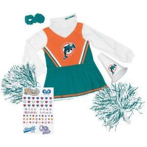 Miami Dolphins Girls 4 6X Cheerleader Gift Set  Sports 