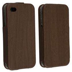 Brown Leather Case for Apple iPhone 4  