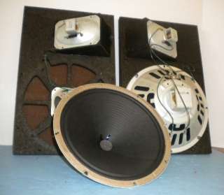 Vintage  Silvertone Stereo Speaker Baffles w/ 12 Alnico Woofers 