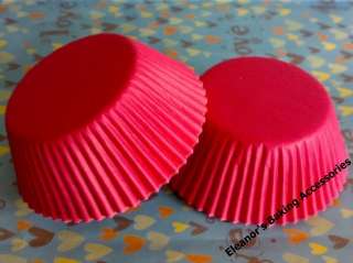 Plain peach pink baking cups cupcake liners 50 pcs  