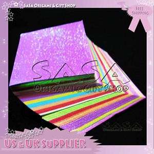 50pc 6 inch Korean Shinny Glitter Origami Paper #6705  
