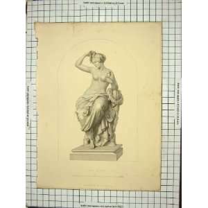  The Toilet Statue L Wichmann Antique Print