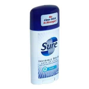 Sure Invisible Solid Fresh Scent Anti Perspirant & Dedorant 2.6 Oz.