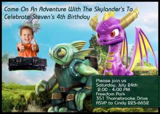 SKYLANDERS Custom Birthday Party Invitation I CREATE AND YOU PRINT 