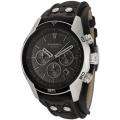 Fossil Mens Stainless Steel Case Black Dial Chronograph Watch 