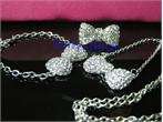 NEW Hello Kitty Headwear Bow Necklace Bracelet RING set A67  