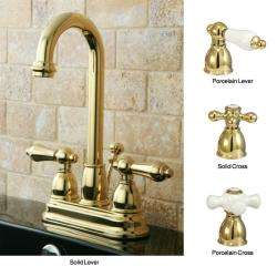 Polished Brass High Arc Bathroom Faucet  