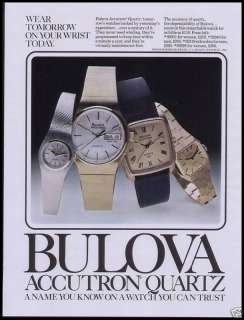 1978 Bulova Accutron Quartz Watch Ad  