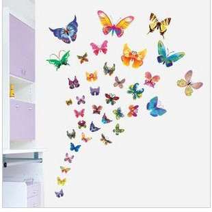 37 Butterfly Wall Decor Decal Sticker Removable Vinyl  