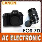 Canon EOS 7D 18MP DSLR Body+17 55mm f/2.8 IS USM Lens Kit+1 Year 