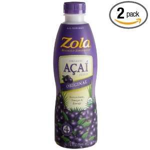 Zola Acai Power Juice, Og, Orgnl Acai, 32 Ounce (Pack of 2)  
