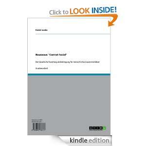 Rousseaus Contrat Social (German Edition) Daniel Jacobs  