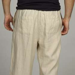 Toscano Mens Linen Drawstring Pants  