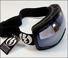 SEE PICS Electric EG2 Goggles Gloss Black/Blue Lens w. Silver Chrome 