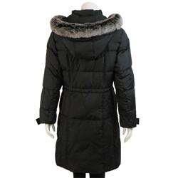 UTEX Womens Faux Fur Hooded Down Coat  