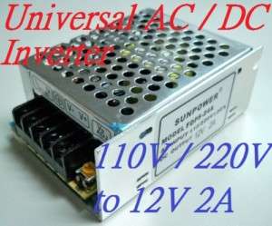 AC/DC Universal Inverter Converter 110V 220V to 12V 24W  