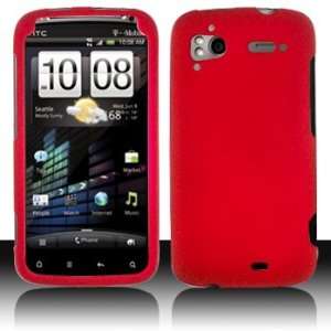  Red Protector Case for HTC Sensation 4G T Mobile + Velvet 