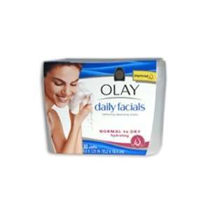  Olay Daily Facials Cleansing Cloths, Normal to Dry, 30 Ea 