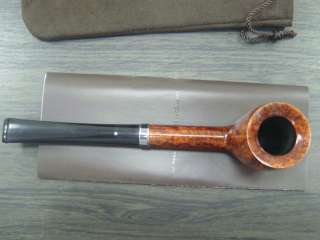 Dunhill 〝DR〞AMBER ROOT One FLAME Straight Grain Silver Band Pipe 