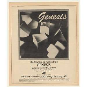  1983 Genesis New Studio Album 83 84 Tour Print Ad (Music 