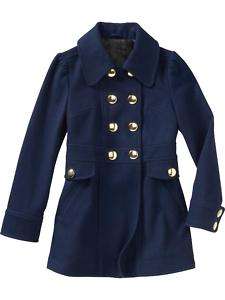 GAP Girls Wool Double Breasted Jacket Coat XS XL Navy  