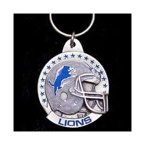 Detroit Lions NFL Pewter Helmet Key Ring  Sports 