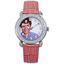 Disney Troy Bolton Womens Pink Strap Watch  