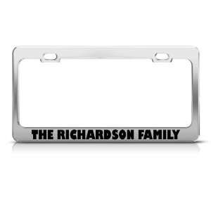  The Richardson Family Funny Metal license plate frame Tag 