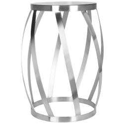 Chic Curves Stainless Steel End Table  