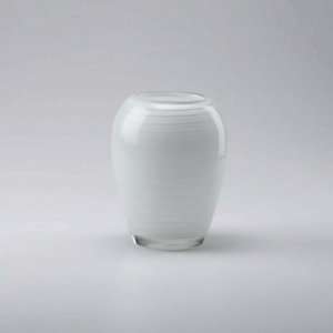   Lighting 02364 Small White Opaque Vase, White Finish