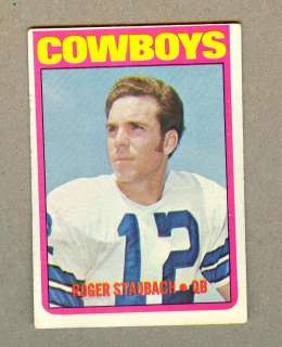 1972 TOPPS ROGER STAUBACH RC #200 * Dallas Cowboys HOF Quarterback 