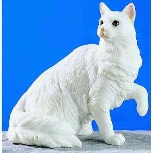  Turkish White Angora Cat 4 Figurine