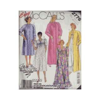   Nightgown, Fashion Basics Easy McCalls 2776 McCall Pattern Co Books