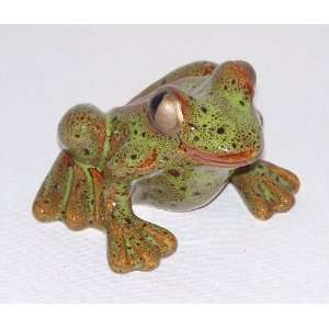 Garden Frog   Green with Brown Speckles Patio, Lawn 
