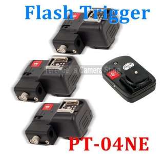 PT 04 NE PT 04NE 4 Channels Wireless/Radio Flash Trigger SET with 3 