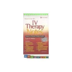  Iv Therapy Notes Nurses Pharmacology Pocket Guide (Nurse 